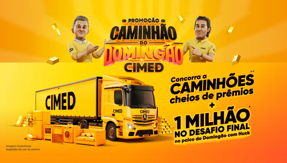 Promoção Caminhão do Domingão CIMED 2025