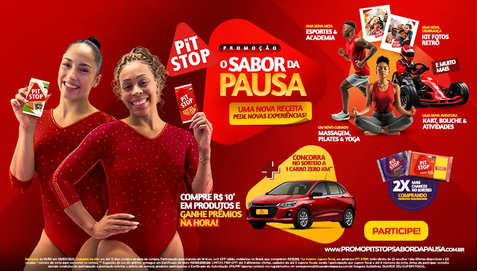 Promoção O Sabor da Pausa PITSTOP 2025